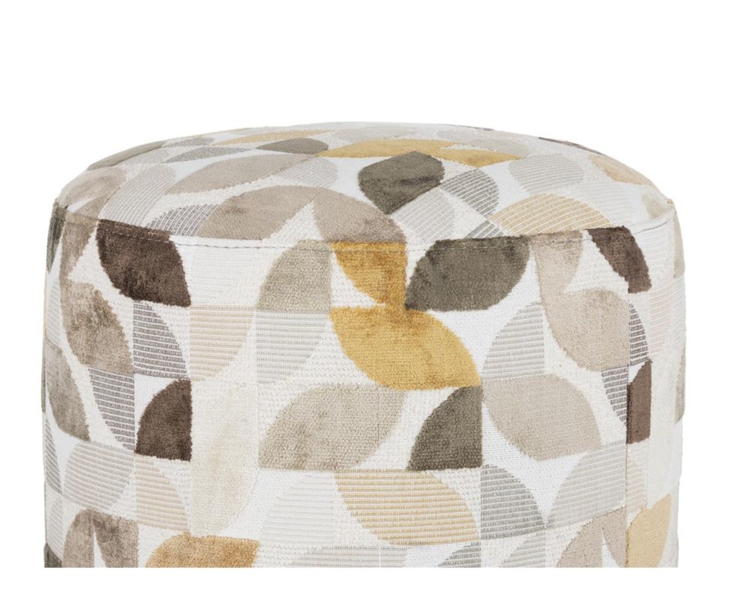 Coco Maison Hocker "Elite", rund, mehrfarbig - Creme - 7