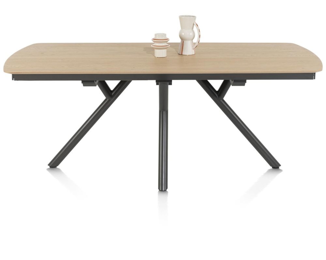 XOOON Esstisch "Novello", ausziehbar - Natur/graphit - 9