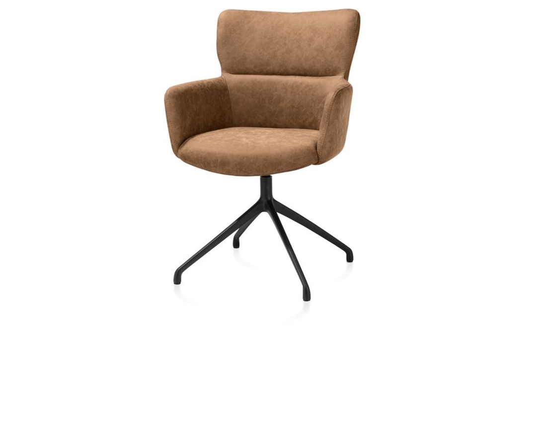 XOOON Armlehnstuhl "Sage", drehbar, braun - Oregon Desert - 2