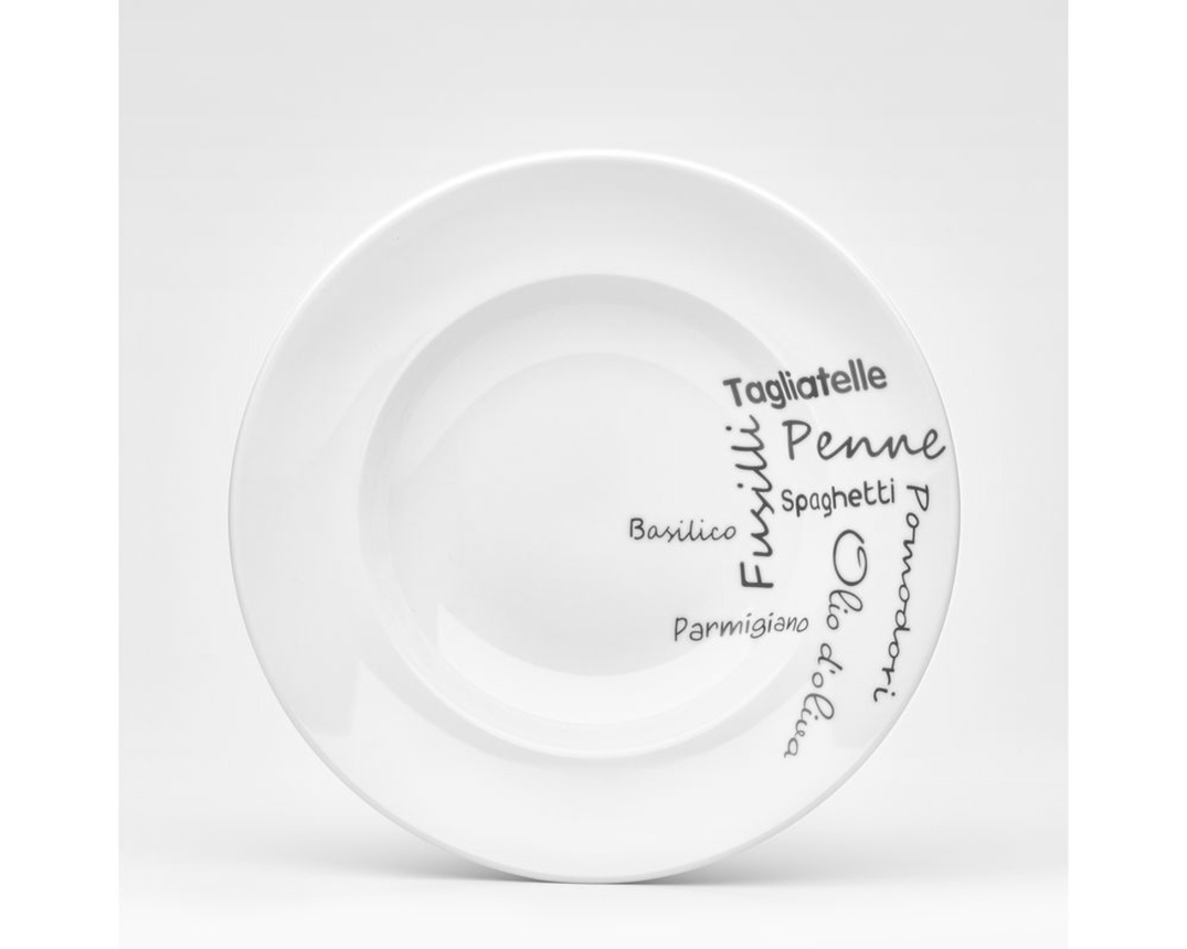 Pastateller "Italia", ca. 27 cm - Weiß - 1