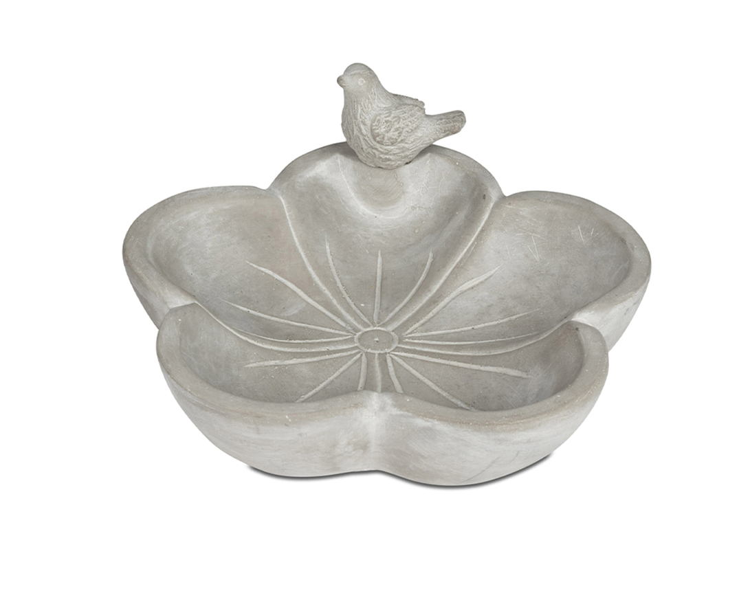 Vogeltränke, Durchmesser ca. 20 cm - Grau - 1