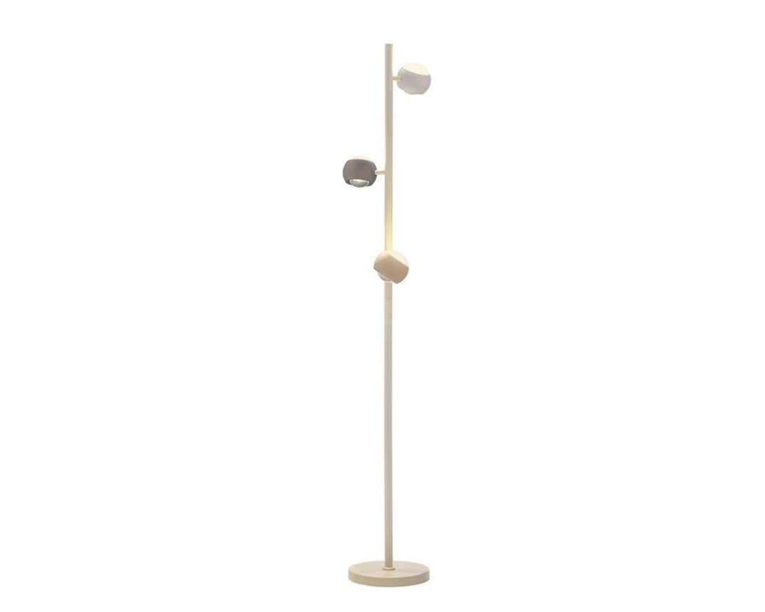 Musterring LED-Stehleuchte "Cannon" - Schwarz/Grau/Peach - 1