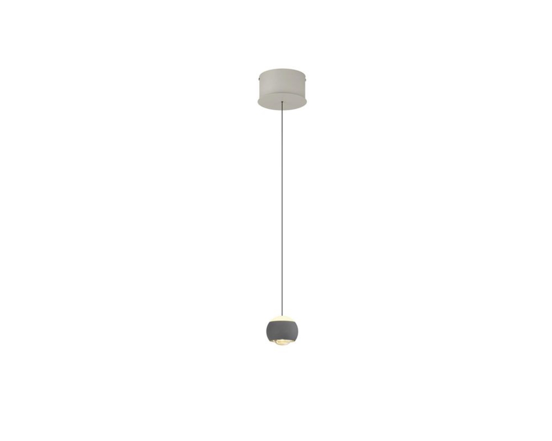 Musterring LED-Pendelleuchte "Cannon", 1-flammig - Anthrazit - 1