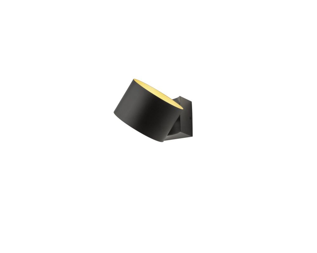 Musterring LED-Wandleuchte "Loop", Metall schwarz/gold - Schwarz/Gold - 2