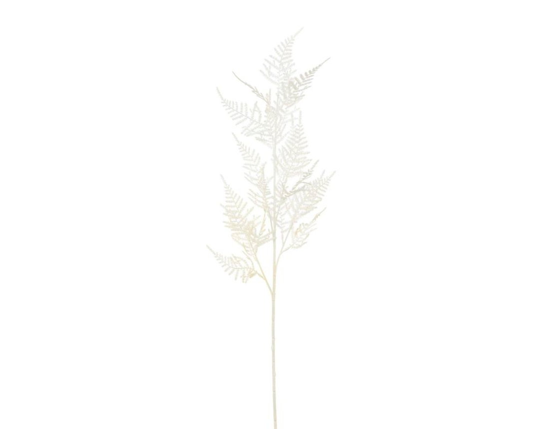 Asparaguszweig aus Kunststoff, ca. 85 cm hoch - Creme - 1