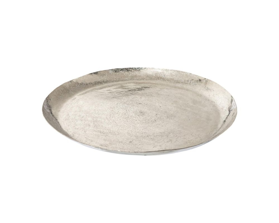 Teller, silber Stale Metall, Ø ca. 39 cm - silber - 1