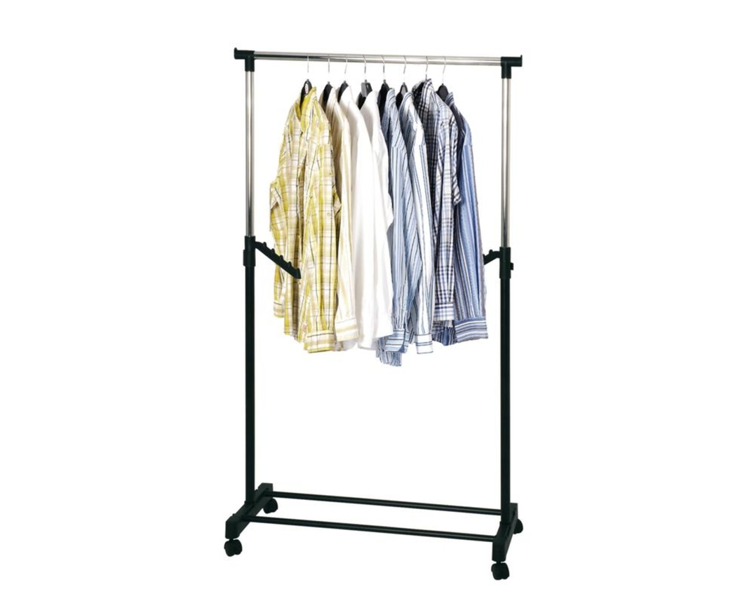 Rollgarderobe "Harrow" - Chrom/Schwarz - 2