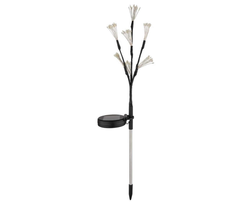 LED-Solarspieß, Edelstahl/Kunststoff - Schwarz matt - 1