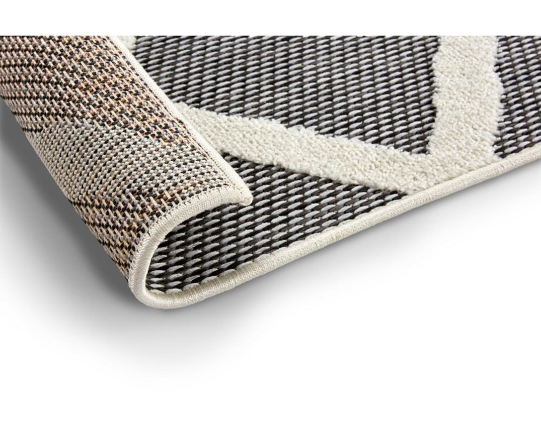 Outdoor-Teppich "Serina", ca. 80x200 cm, grau - Grau/Weiß - 2