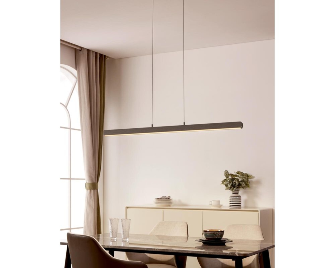 LED-Pendelleuchte "Ciggiano", Easy-Lift-Funktion - schwarz - 1