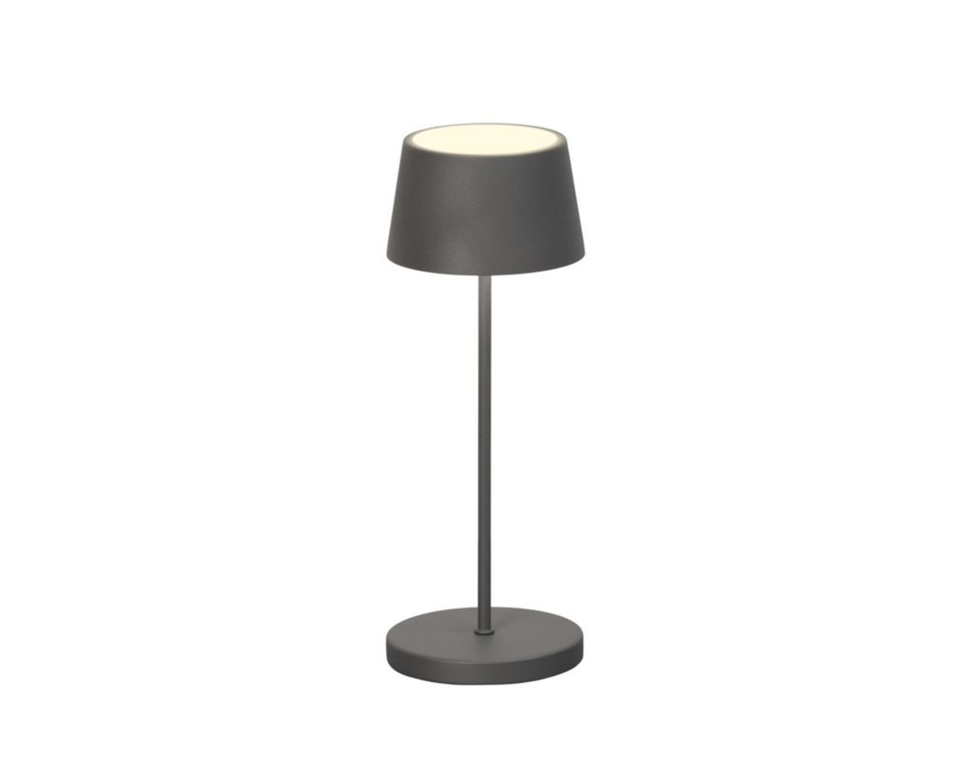 LED-Tischleuchte / Akkuleuchte "Asena", grau, dimmbar - Sandgrau - 1