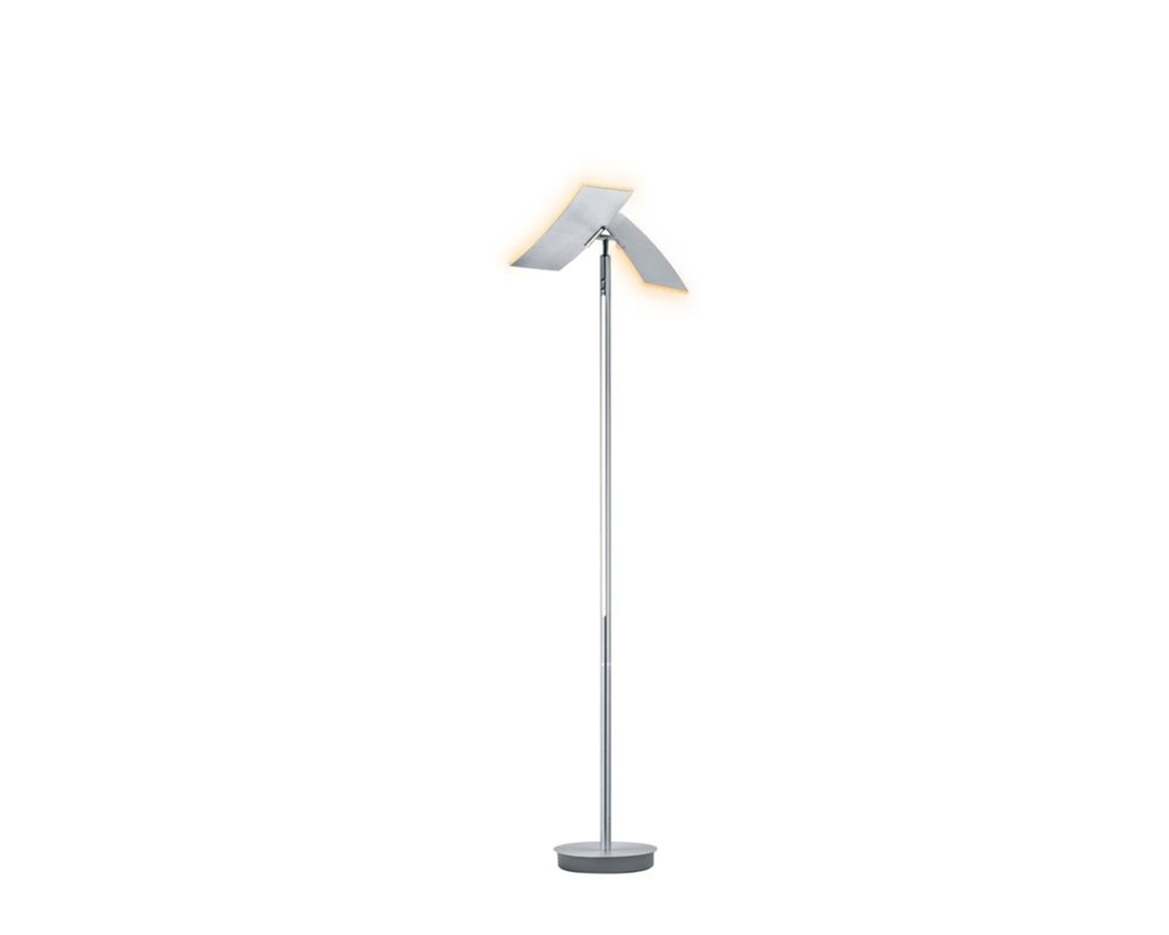 LED-Stehleuchte "Twice", getrennt schaltbar - Silber - 1