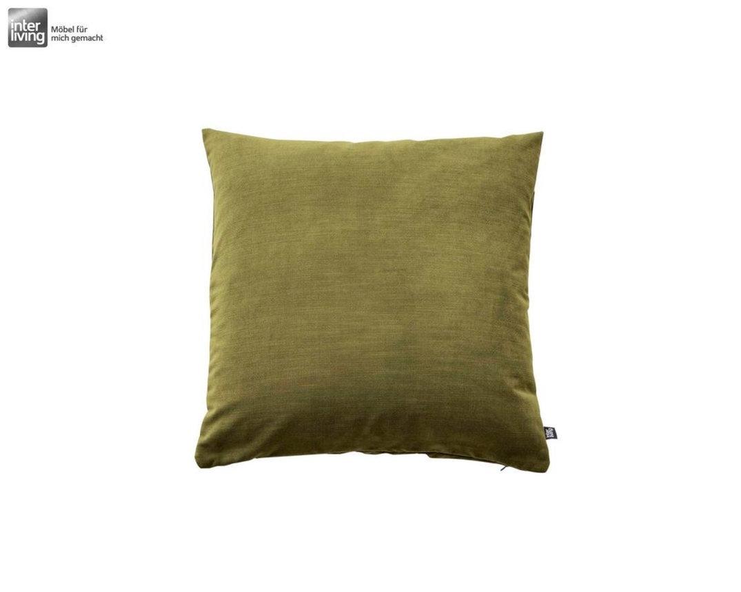 Interliving 9105 Kissenhülle in Dunkelgrün, ca. 60x60 cm - Olive - 1