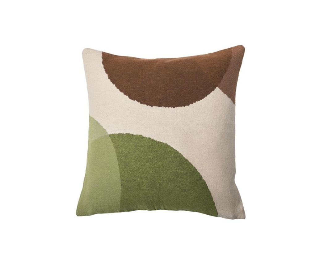 Interliving Kissenhülle IL-9123, ca. 45x45 cm - Grün/Braun/Beige - 1
