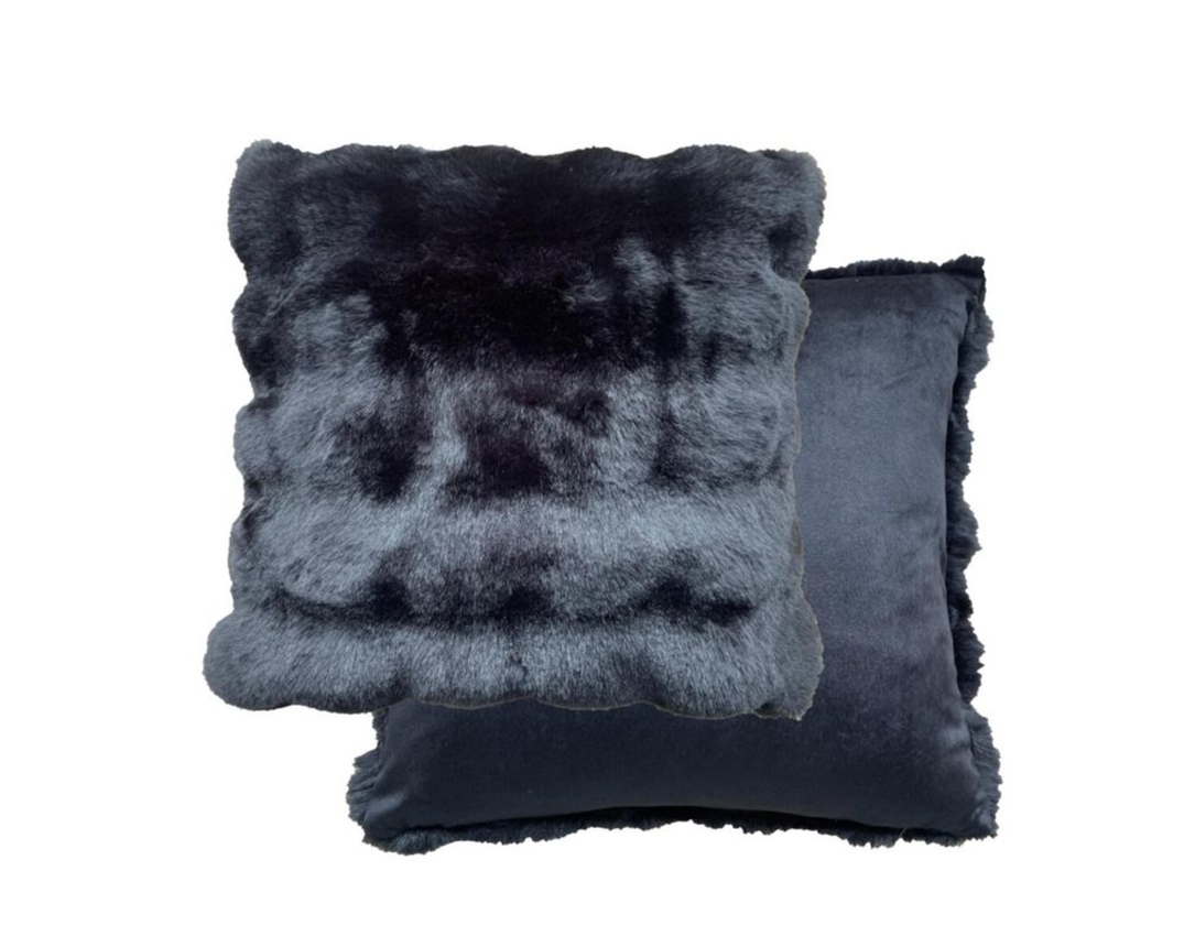 Kissenhülle "Baloon", ca. 50x50 cm, schwarz - Schwarz - 1