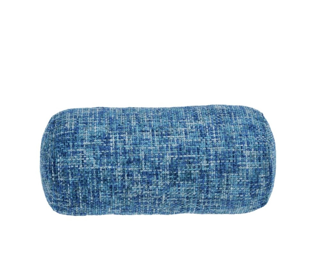 Nackenrolle "Twist", ca. 22x50 cm, blau - Petrol - 1