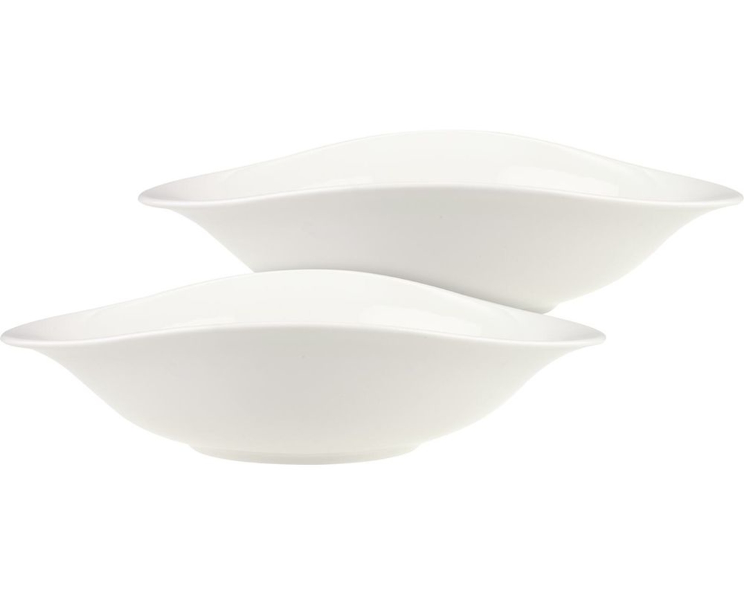 2-teiliges Pastaschalen-Set, Durchmesser je ca. 27 cm - Weiß - 1