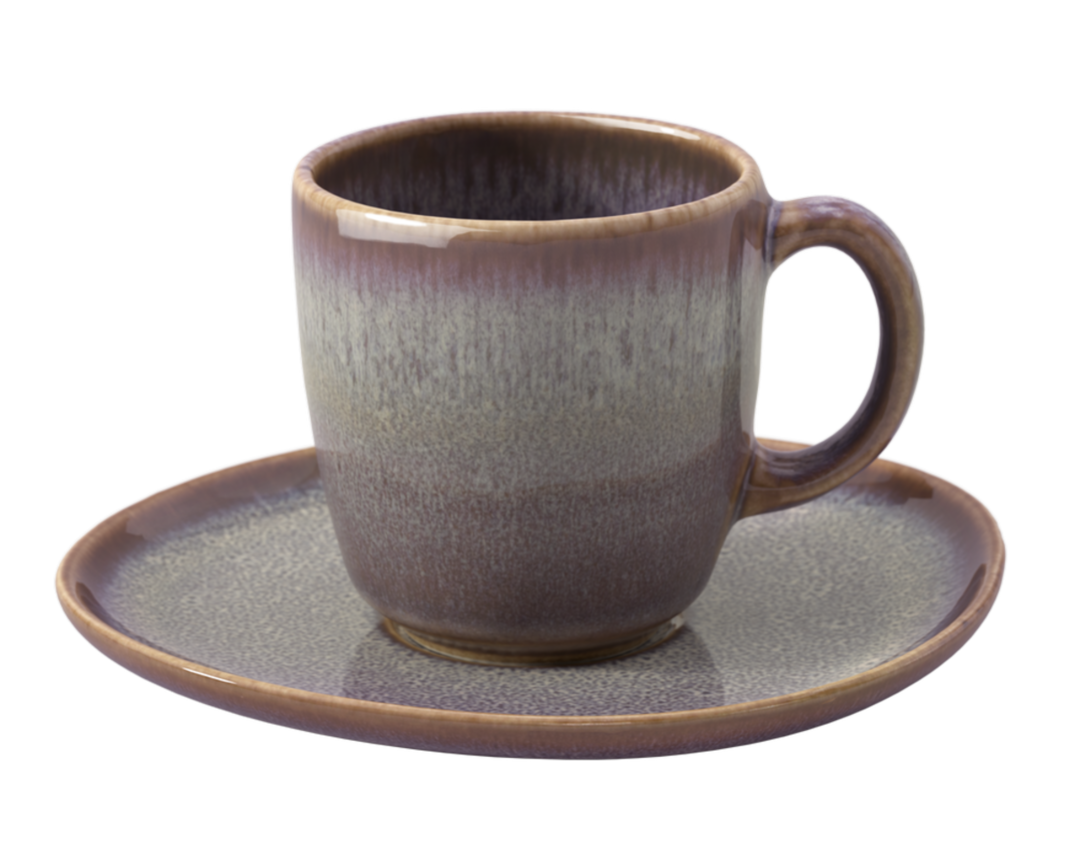 Villeroy & Boch Kaffeeuntertasse "Lave beige" - bläulich - 3
