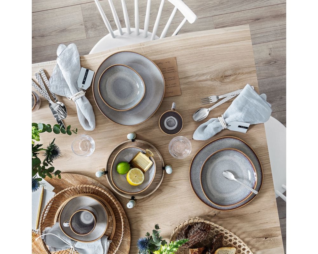 Villeroy & Boch  Schale flach "Lave beige", Ø ca. 27,0cm - bläulich - 3