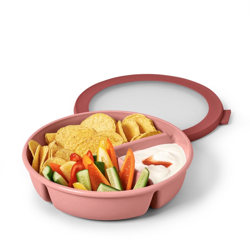 Mepal Bento-Bowl mit drei Fächern, pink - Mauve - 2