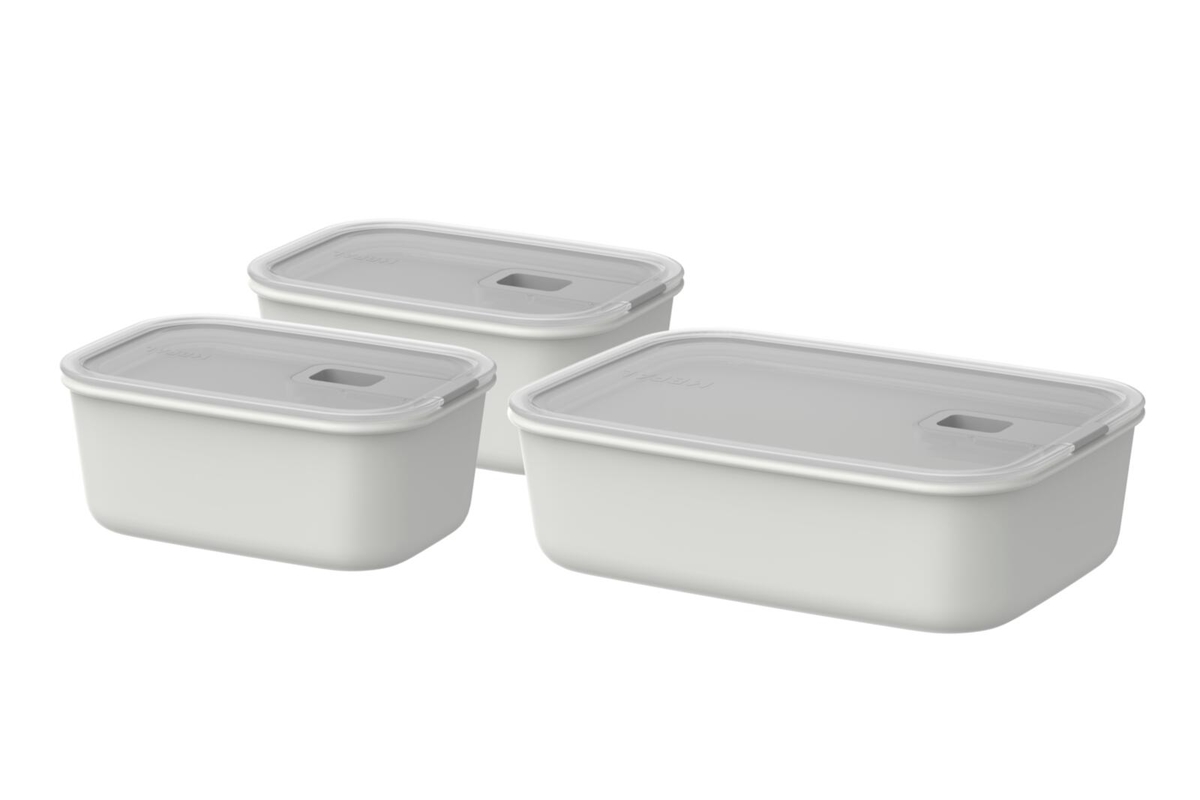 Mepal 3-teiliges Aufbewahrungsset "Easy Clip", nordic white - Nordic White - 1