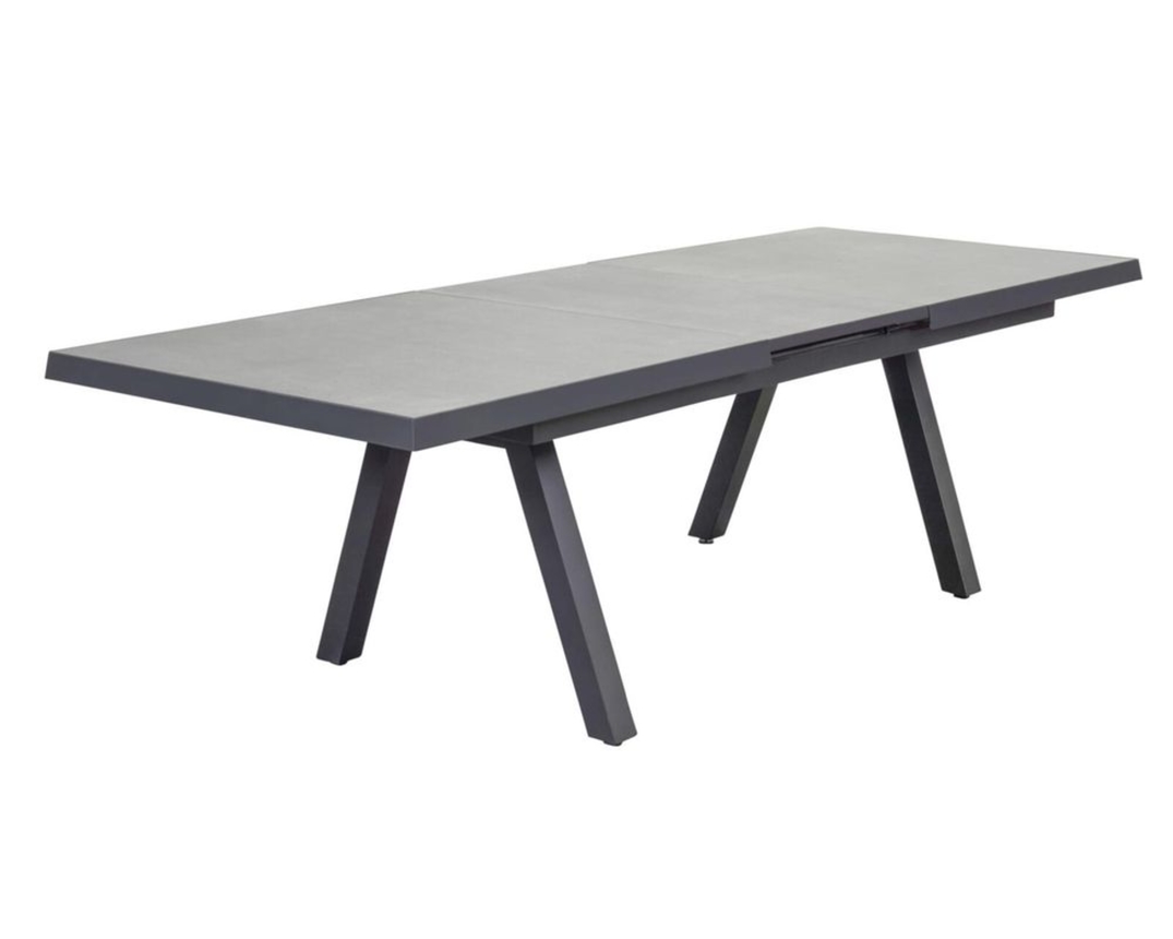 Gartentisch "Vivera", ausziehar, ca. 200(260)x100 cm - Anthrazit - 1