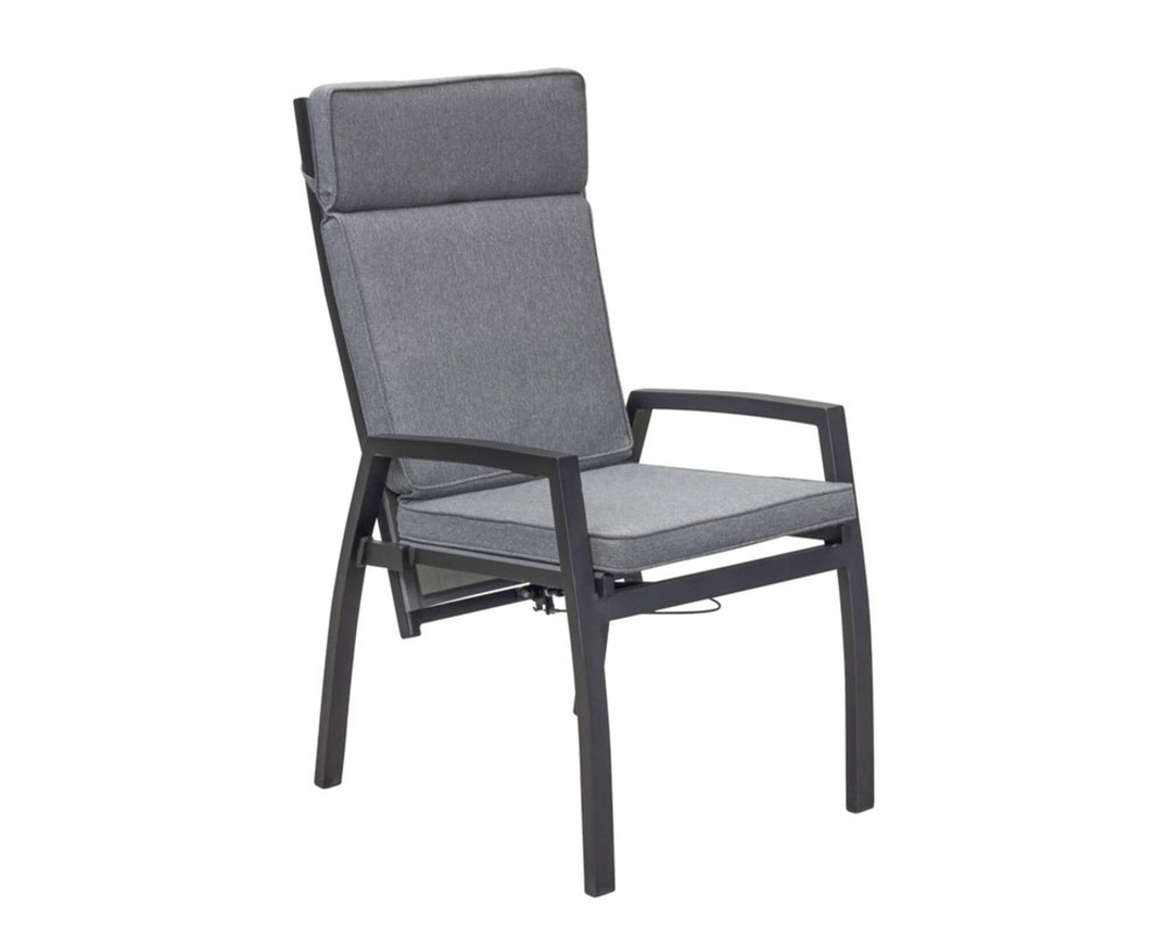 Positionsstuhl / Gartenstuhl "Sondrino" inkl. Sitzkissen - Anthrazit - 4