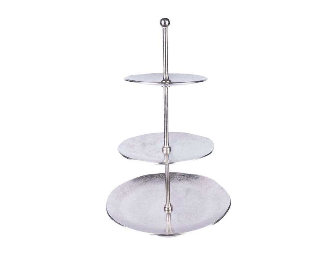 Etagere aus Aluminium, ca. 62 cm hoch - Silber - 1