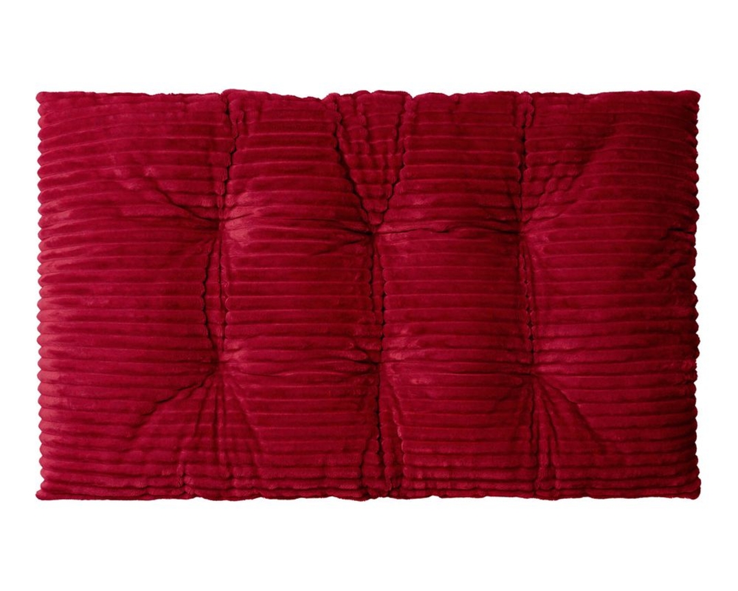 XXL-Kissen Breitcord, ca. 70x120 cm - Rot/Blau/Dunkelrot - 3