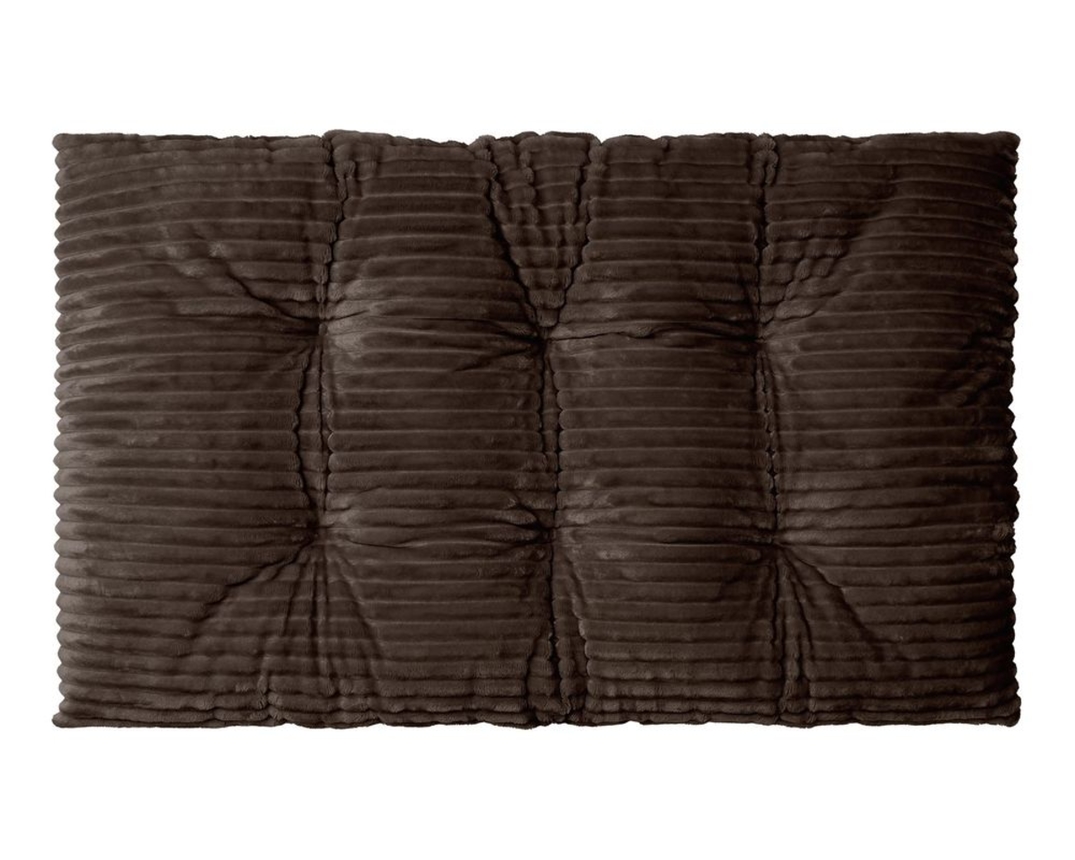 XXL-Kissen Breitcord, ca. 70x120 cm - Anthrazit/Braun/Zimt - 1
