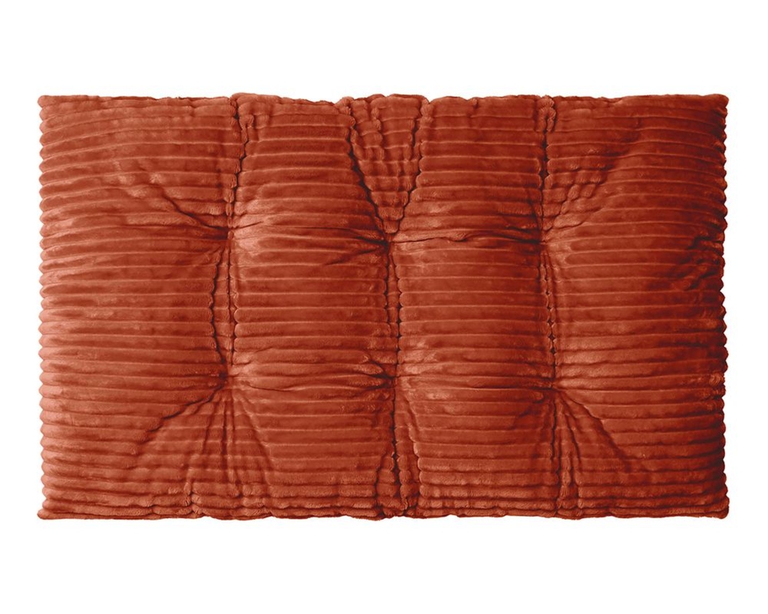 XXL-Kissen Breitcord, ca. 70x120 cm - Anthrazit/Braun/Zimt - 2