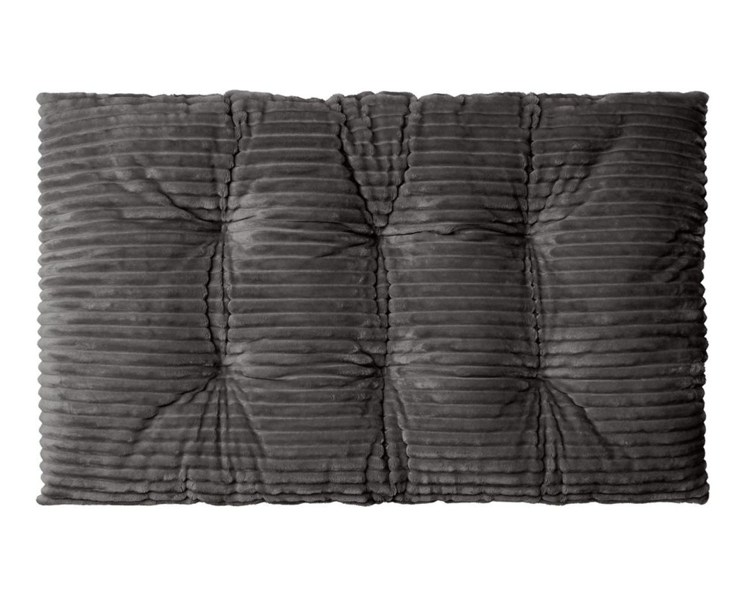 XXL-Kissen Breitcord, ca. 70x120 cm - Anthrazit/Braun/Zimt - 3