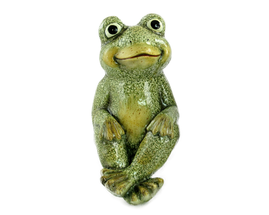 Frosch sitzend - grün - 2
