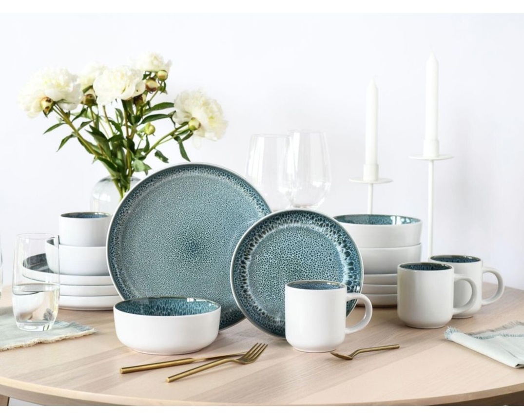 16-teiliges Geschirrset "Nordic Fjord", blau - Eisblau - 2