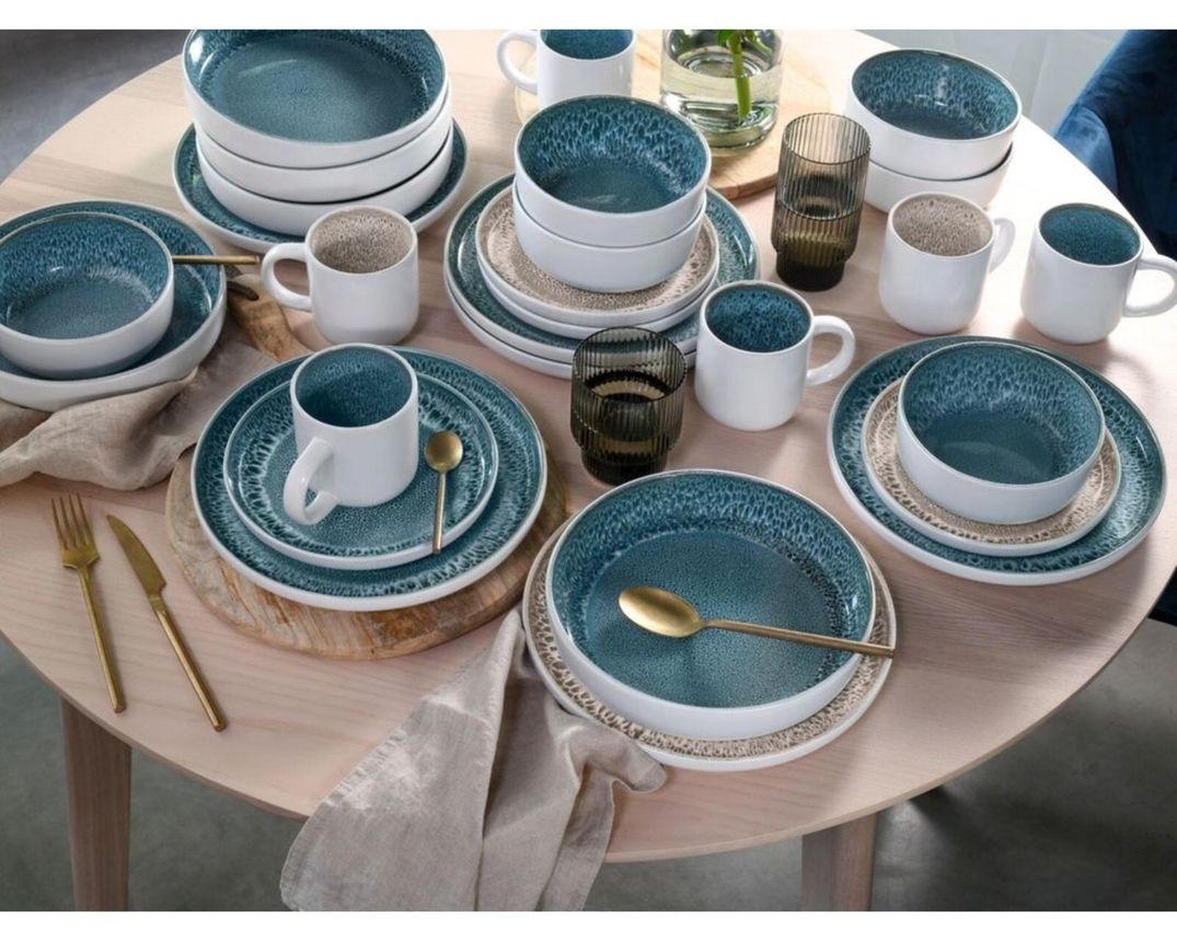16-teiliges Geschirrset "Nordic Fjord", blau - Eisblau - 4
