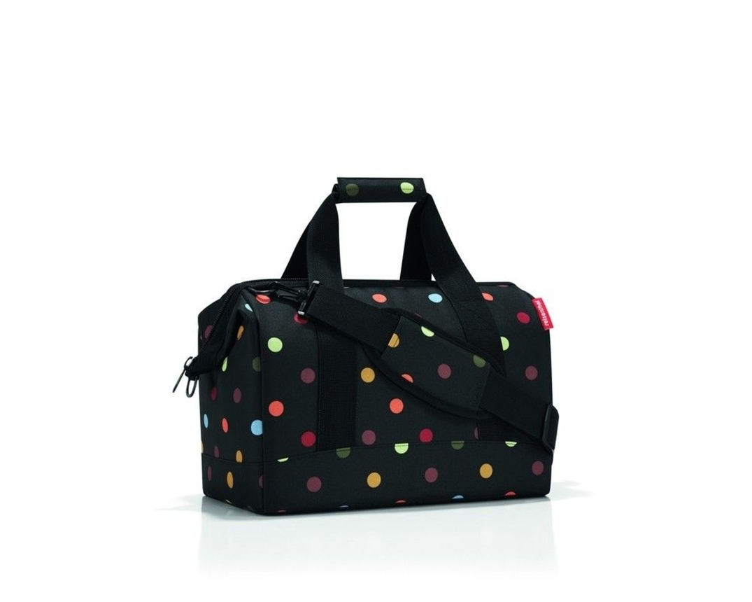 Reisenthel Allrounder M Dots MS7009 Tasche Reisetasche - schwarz mit bunten punkten - 1