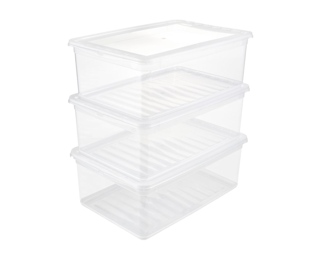 Clearbox "Bea", 3er-Set, 11 L - Durchsichtig - 1