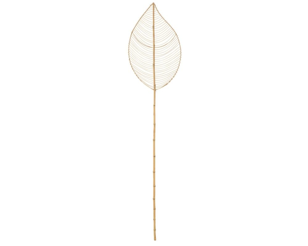 Deko-Blatt Rattan, ca. 200 cm - natur - 1
