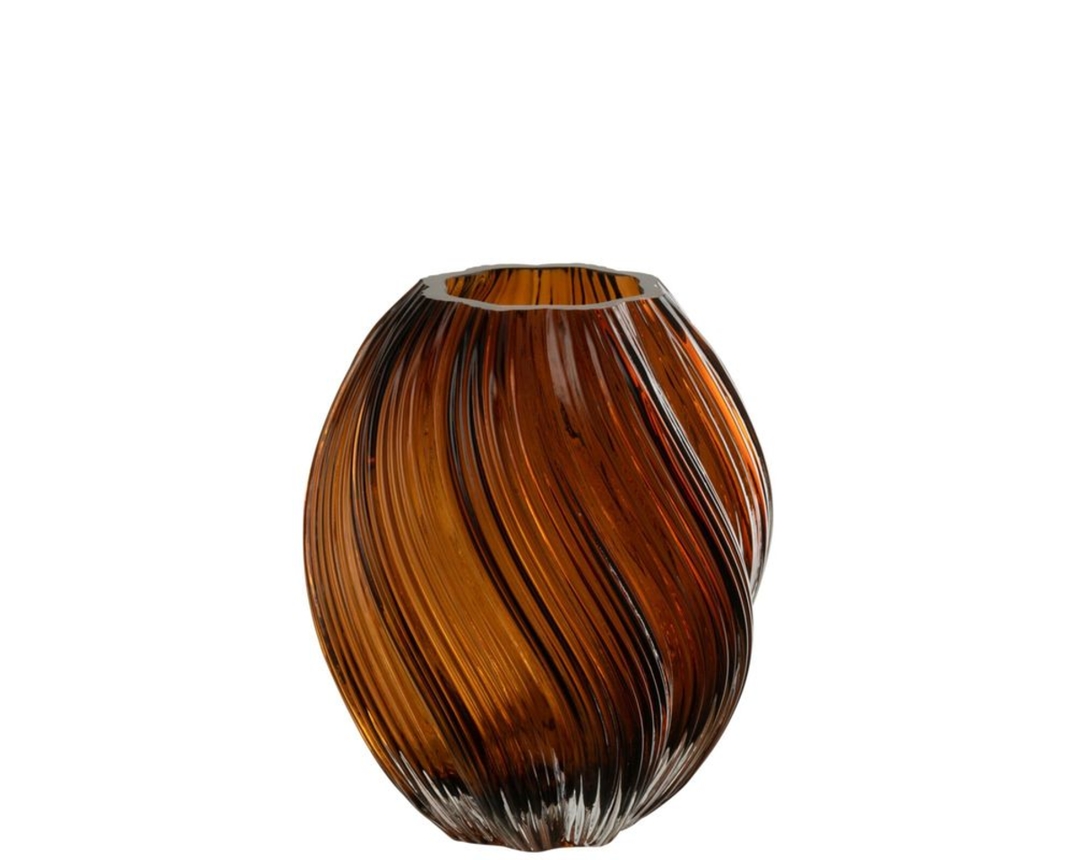 Vase "Carol", ca. 18x21 cm - Braun - 1