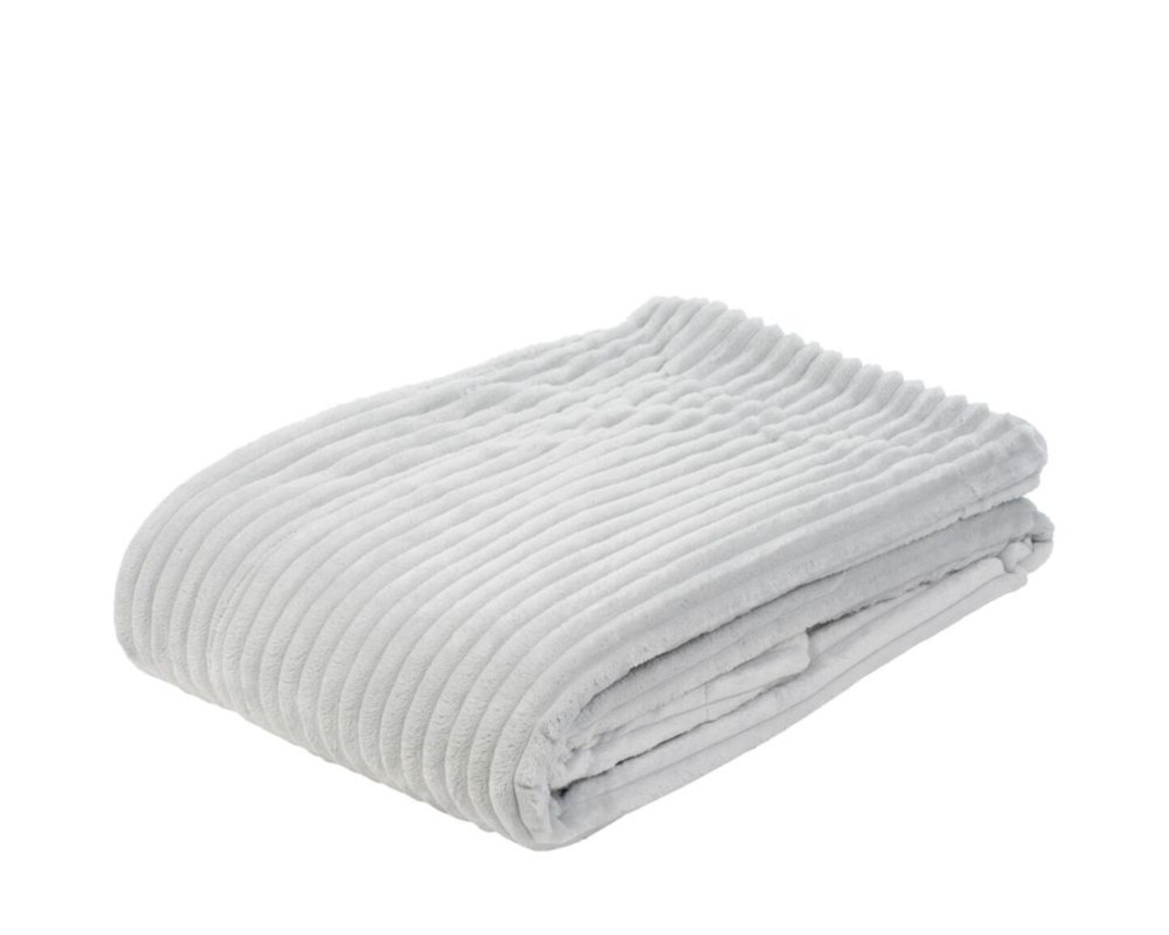 Decke Cord, ca. 150x200 cm, silber - Silber - 1