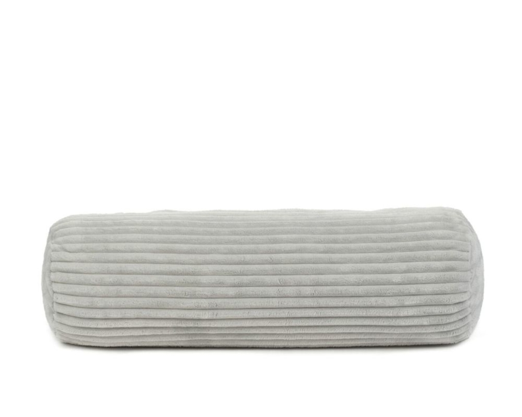 Kissenrolle, Cord, ca. 70x22 cm, silber - Silber - 1