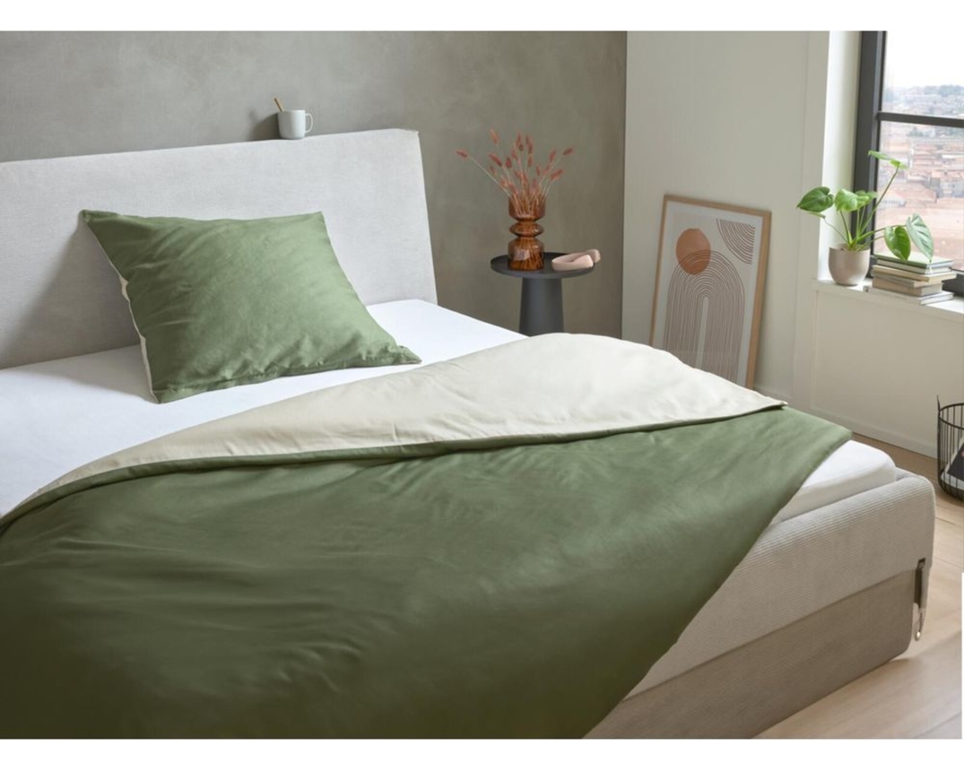 Interliving Bettwäsche 9128, Wendebettwäsche Olive, Satin, ca. 135x200cm - Olive - 2