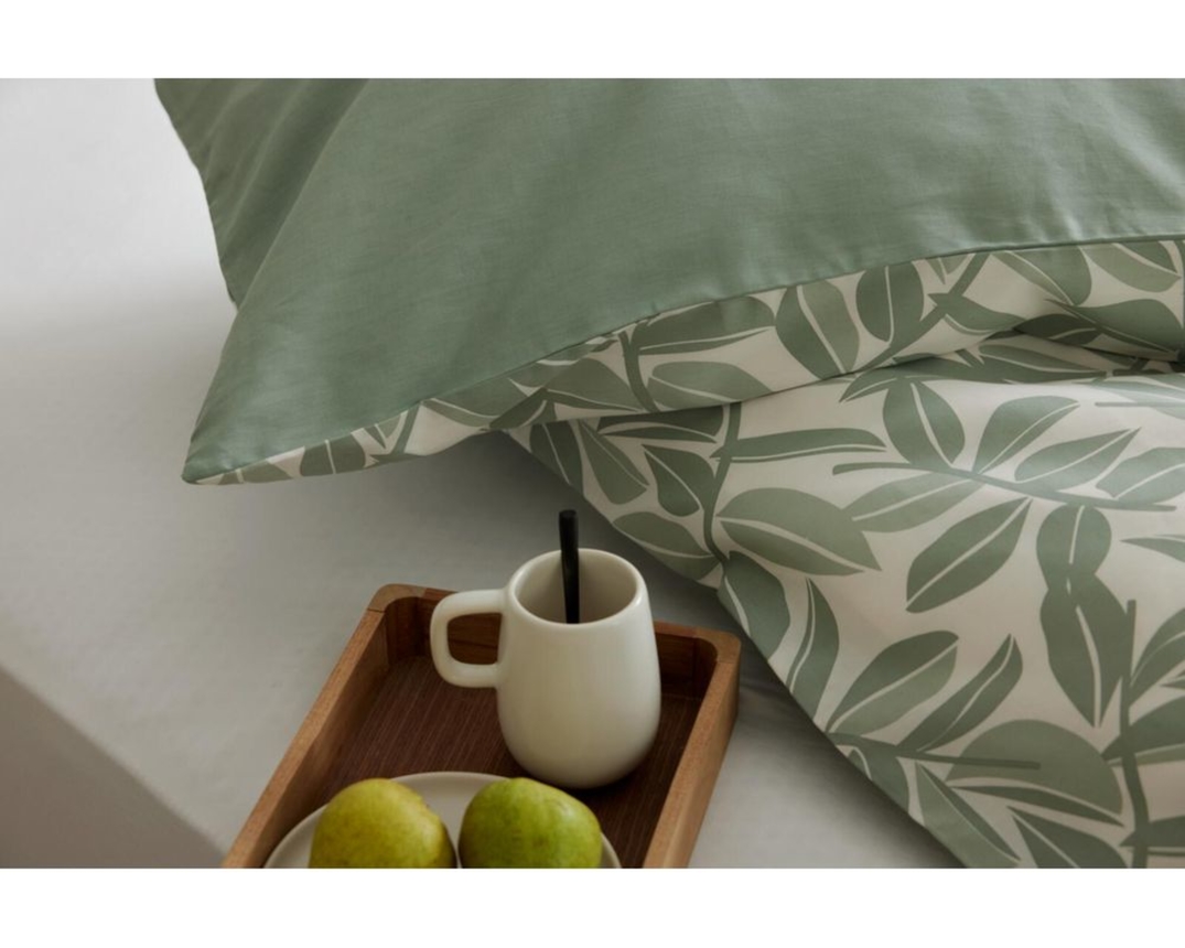 Interliving Bettwäsche 9131, Satin, ca. 135x200 cm - Salbei - 2
