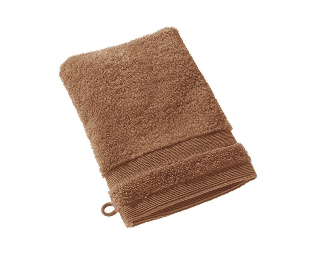 Schöner Wohnen Waschhandschuh "Cuddly", braun - Zimt - 1