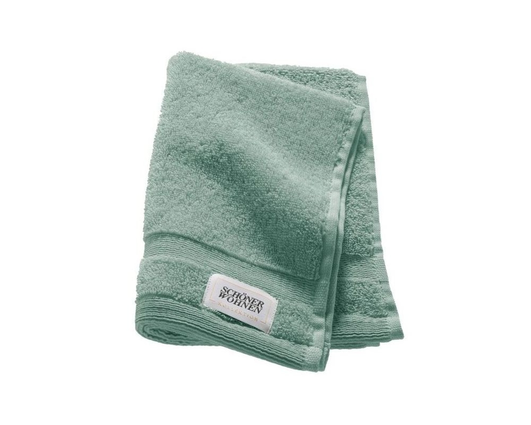 Schöner Wohnen Gästehandtuch "Cuddly", grün - Salbei - 1