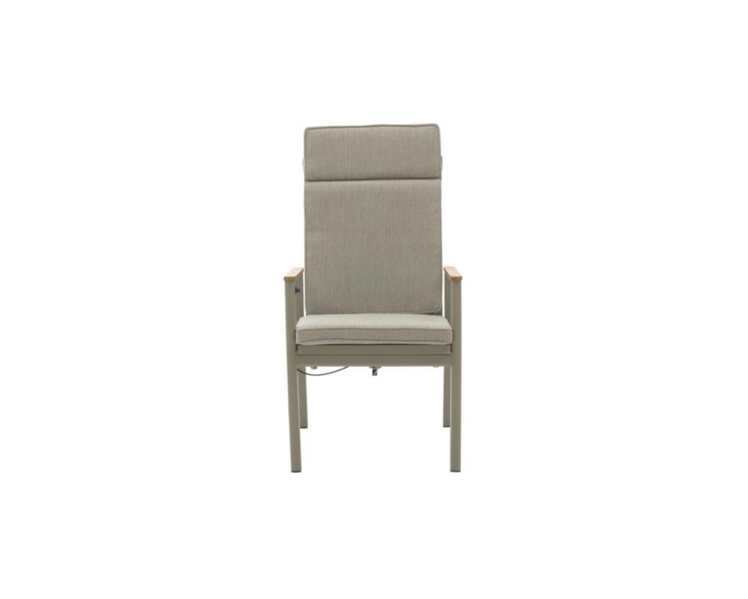 Interliving Positionsstuhl 7014, inkl. Sitzauflage, Teak-Armlehnen - Sintered Stone / Taupe - 2