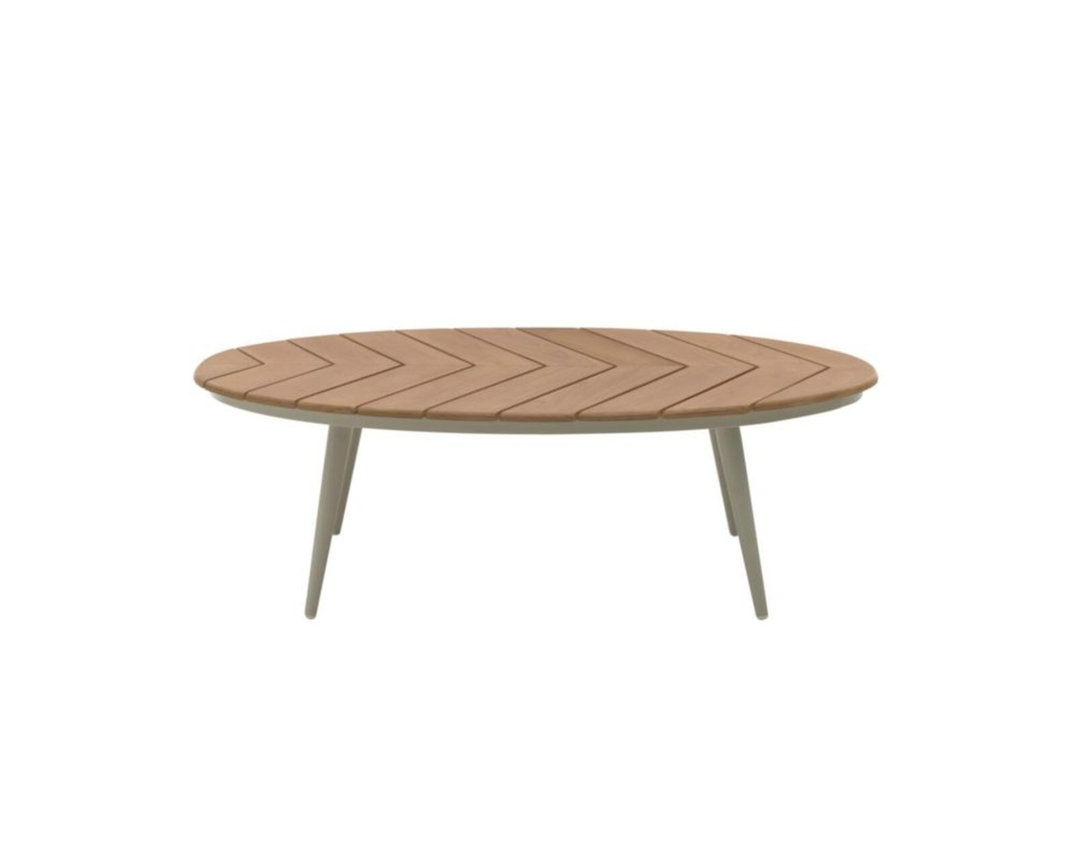 Interliving Couchtisch 7015, oval, Teakholz - Taupe - 2