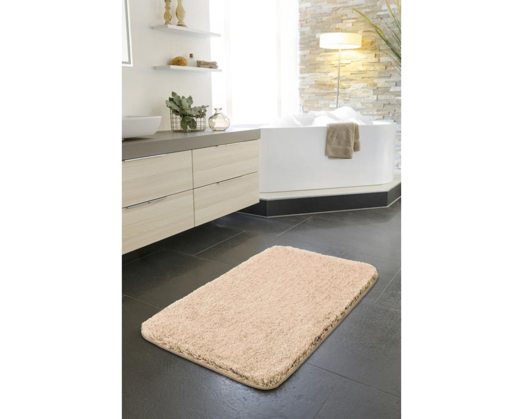 Badematte - Serie "Melange", beige , ca. 60x100 cm - beige - 2