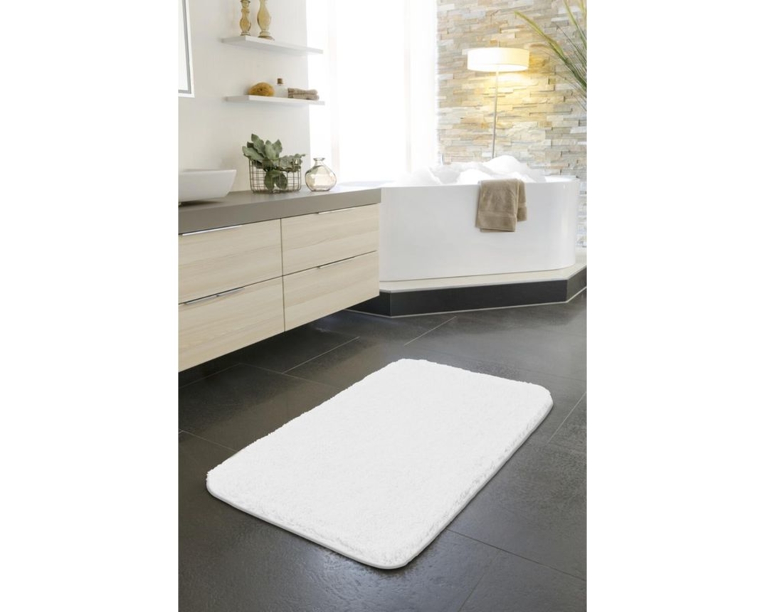 Badematte - Serie "Melange", weiss , ca. 60x100 cm - weiß - 2
