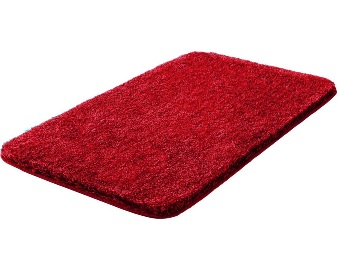 Badematte - Serie "Melange", rot , ca. 60x100 cm - rot - 2
